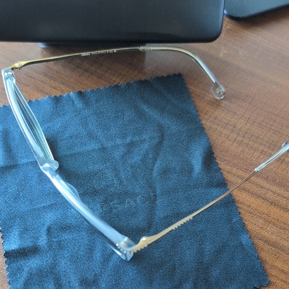 Versace Transparent Eyewear with Gold Details - Picture 6 of 10